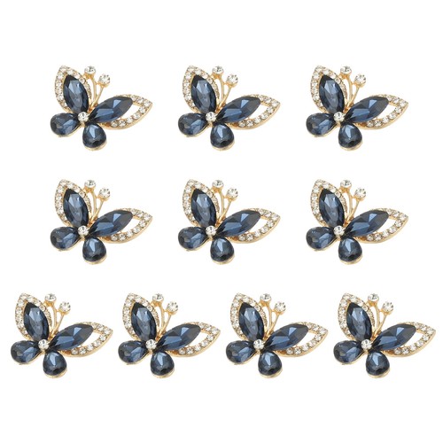 Per 10pcs farfalle strass - per,