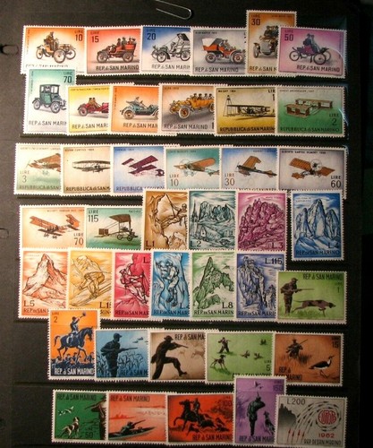 San marino stamp lot stamps - marino,