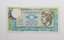 REGNO D'ITALIA Banconota 500 Cinquecento Lire Mercurio 1976