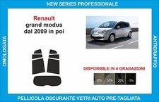 pellicole oscuranti vetri  renault grand modus dal 2009  kit posteriore