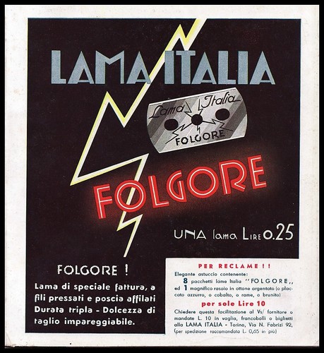 Pubblicita 1935 lama italia - 1935,