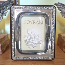 SOVRANI - Cornice Portafoto in Argento 925 massiccio anni 80 x foto 9x13 - Nuova