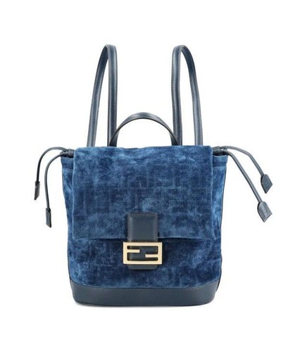 Fendi denim backpack - denim,