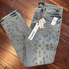 Jeans skinny denim - , goffrato
