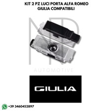 ✅ SET PROIETTORI LOGO LUCI SOTTOPORTA CON LOGO ALFA ROMEO GIULIA ✅