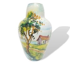 Vaso in ceramica anni 50 artistica aretina zulimo aretini pottery vase vintage