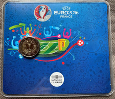 Coincard 2 Euro FDC France  2016 "UEFA" - Francia