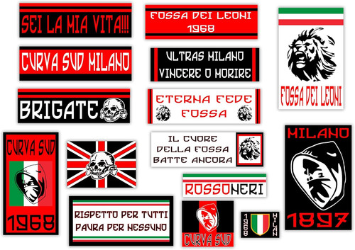 Kit adesivi ultras - 15,