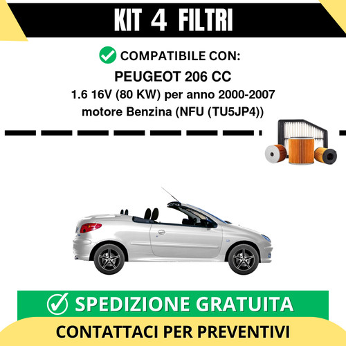 Kit filtri tagliando per - kit, 4