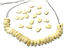 Perline per bracciali collane distanziatori bigiotteria hobby 150 pz bianche