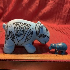 Peluche Ippopotamo William Blu
