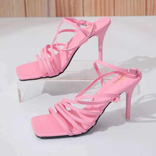 Sandali donna tacco - sandali, rosa