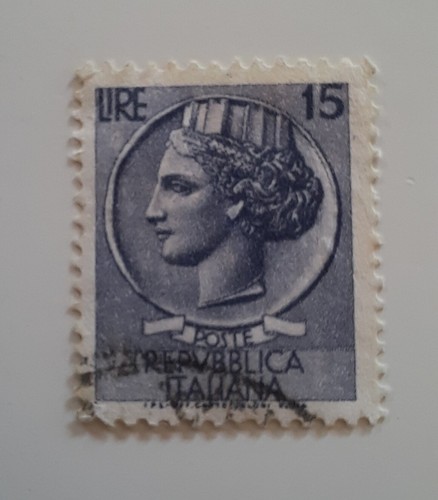 Francobollo siracusana 15 - francobollo,