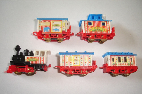 Circus model treno vagoni set - circus,