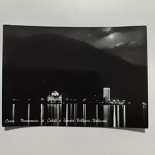 COMO MON. CADUTI E TEMPIO VOLTIANO CARTOLINA VIAGGIATA BIANCO E NERO