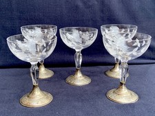 Set of 5 Engraved Crystal