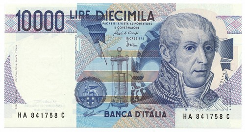 10000 lire banca italia - lire, d'italia