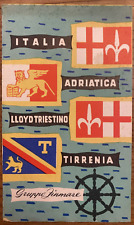 ITALIA-ADRIATICA-LLOYD TRIESTINO-TIRRENIA - GRUPPO FINMARE - VINTAGE BROCHURE
