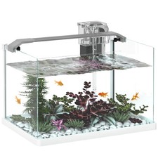 Pawhut acquario vetro - acquario, in