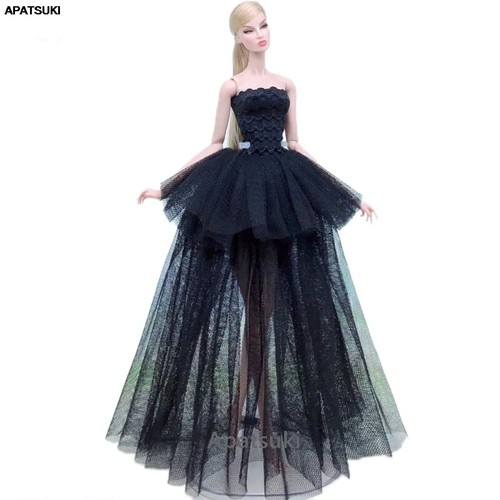 Abito nero puro per barbie - nero,