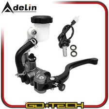 POMPA FRENO RADIALE POSTERIORE FRIZIONE IDRAULICA 16x18mm MOTO SCOOTER Grigia SX