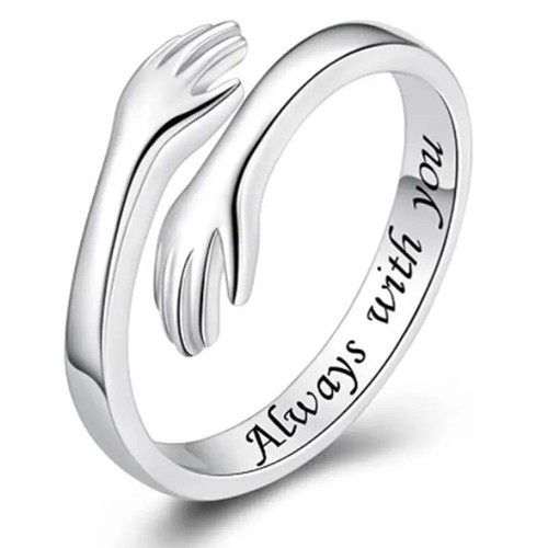 Elegante anello placcato