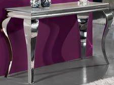 CONSOLE STILE BAROCCO  IN ACCIAIO INOX