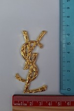 Targhetta Yves Saint Laurent In Ferro, 1 Pezzo Colore Oro