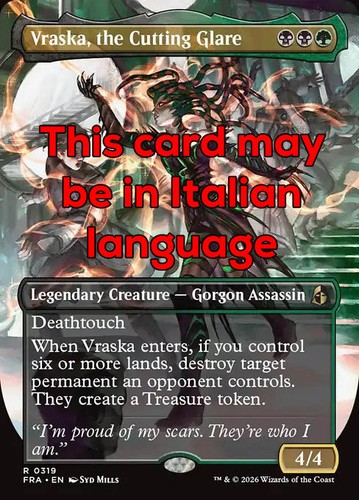 Mtg vraska the - cutting, glare