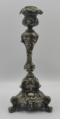 Antico candelabro argentato - antico,