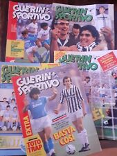LOTTO 5 GUERIN SPORTIVO CON MARADONA IN COPERTINA 1986 - DIEGO ARMANDO MARADONA