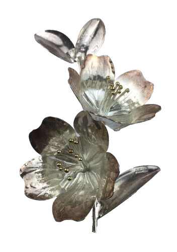 Fiori argento 800 rametto - in,