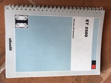 Manuale di istruzioni macchina da scrivere  Olivetti ET 2500