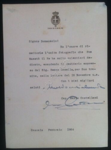 Autografo casa savoia - autografo,