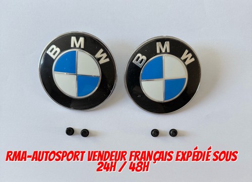 Bmw insigne logo capot - 2x,