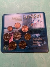 LUSSEMBURGO 2002 RARA Divisionale Seconda Serie FDC con 1 e 2 euro ruotati a 10°
