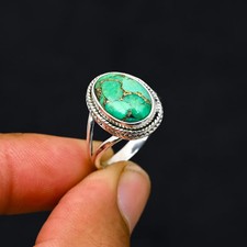 Verde Rame Turchese Anello 925