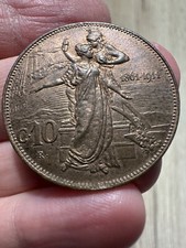 10 CENTESIMI 1911 CINQUANTENARIO QFDC RAME ROSSO ECCEZIONALE