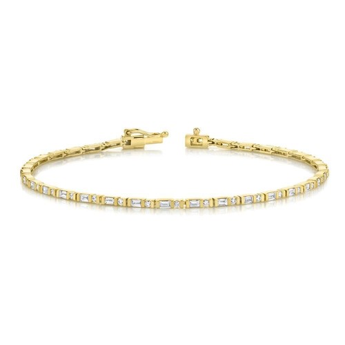 Bracciale tennis oro giallo - tennis,