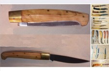 COLTELLO ARTIGIANALE TIPO ARBURESA SARDA  IN ACCIAIO INOX cm 19, nuova  e altro