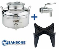 CONTENITORE FUSTO OLIO ACCIAIO