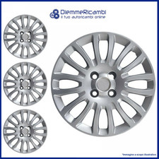 SERIE 4 BORCHIE - 4 COPRICERCHI COPPE RUOTA 15 PER FIAT GRANDE PUNTO 08->