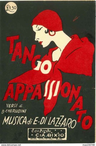 1929 spartito tango - -, "