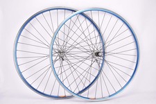 Set ruote 28" Shimano Dura-ace #HB-7400 / #FH-7403 8 velocità con Mavic Open Pro blu