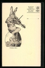 Cartolina coniglietto pasquale