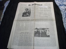 giornali d'epoca -quotidiani-il popolo-maggio 1963