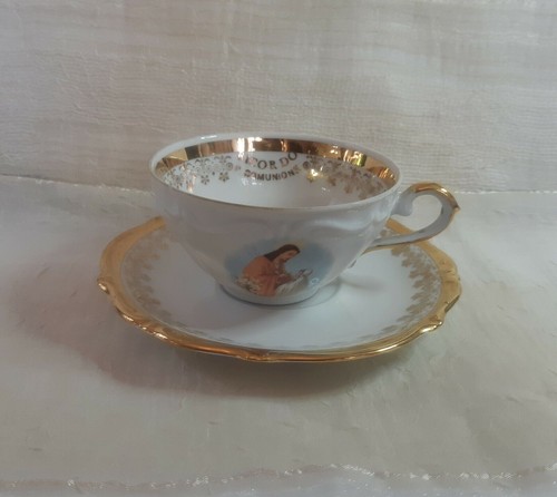 Antica tazza ricordo prima - te',