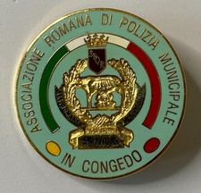 Distintivo da divisa “ASSOCIAZIONE ROMANA DI POLIZIA MUNICIPALE”,