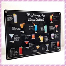 Insegna menu cocktail
