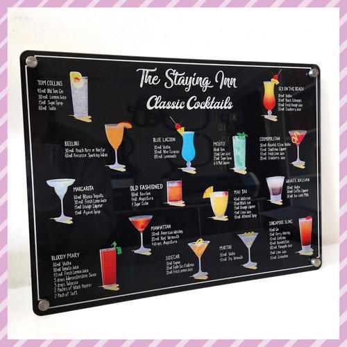 Insegna menù cocktail - insegna,